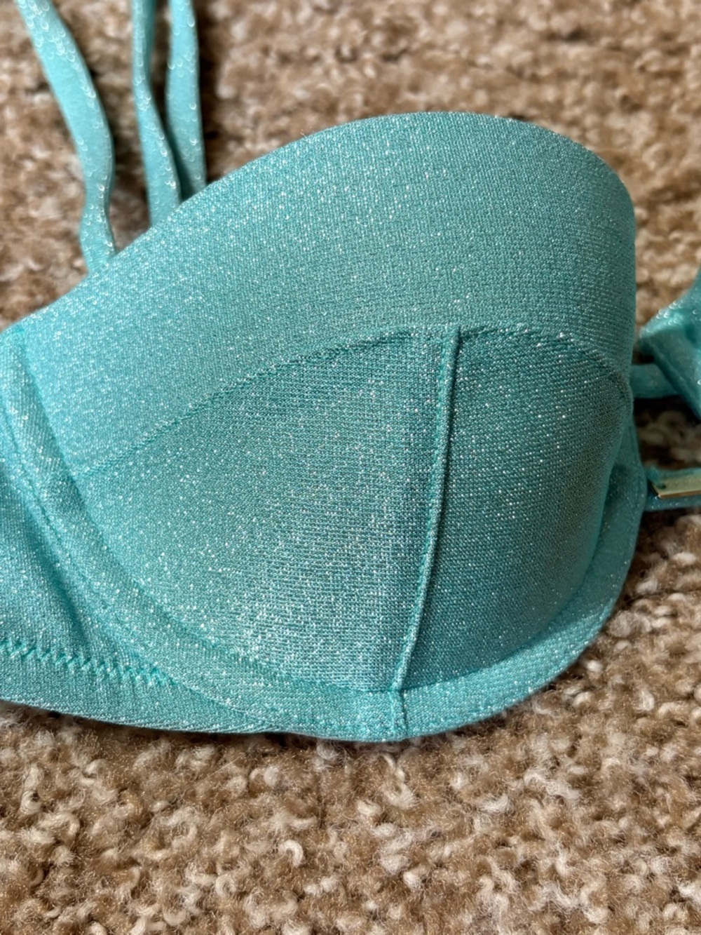 Victoria's Secret Shimmery Aqua Bikini Set - Picture 3 of 5
